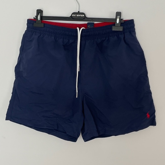 NWOT Polo Ralph Lauren Nylon Navy Blue Swim Shorts/Trunks for Men Size XL - Picture 1 of 9